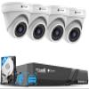 4COVR PoE Security Camera System, Person Vehicle Detection & Night Vision, 8CH 8MP H.265 NVR with 2TB HDD, 4Pcs 8MP Wired Dome PoE IP Camera with Audio, IP67 Weatherproof Outdoor, LY97AX8M0804-1 view 1
