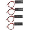OTOTEC 4PCS Li-ion Battery Capacity Voltage Meter Tester 1S 3.7V 15mA Line Length 14.5cm 40x15x2.7mm Lithium Battery Capacity Indicator Module view 1