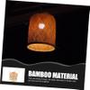 CIYODO 2pcs Handwoven Bamboo Lampshade Rustic Decorative Small Lampshades for Table Lamps view 2