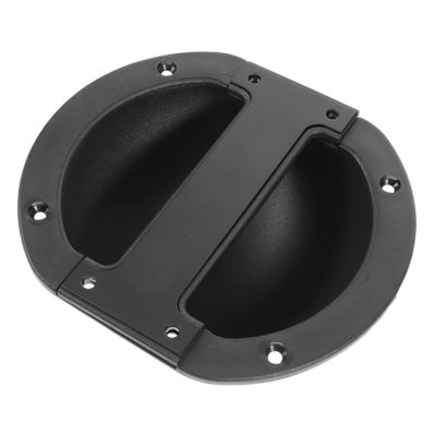CIYODO Recessed Round Speaker Handle for Audio Equipment Heavy Duty Flush Mount Design Easy Installation for Guitar Amplifier Cabinets Secure Carrying Black
