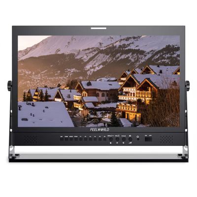 FEELWORLD 21.5 Inch 1920x1080 4K HDMI 3G-SDI Input and Output Broadcast Production Monitor,Desktop Director Monitor with YPbPr, Video