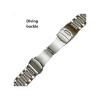 20mm 22mm 24mm Stainless Steel Watchband Metal Bracelet Watch Band Dive Buckle Strap Silver Black fit for Huawei for Samsung Galaxy(Silver,20MM_DIVE BUCKLE) view 2