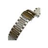 20mm 22mm 24mm Stainless Steel Watchband Metal Bracelet Watch Band Dive Buckle Strap Silver Black fit for Huawei for Samsung Galaxy(Silver,20MM_DIVE BUCKLE) view 4