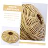 CIYODO Rattan Woven Lampshade Light Cover Rustic Pendant Light Shade for Home Restaurant Elegant Ceiling Decor Creates Warm Atmosphere Sturdy Design view 2