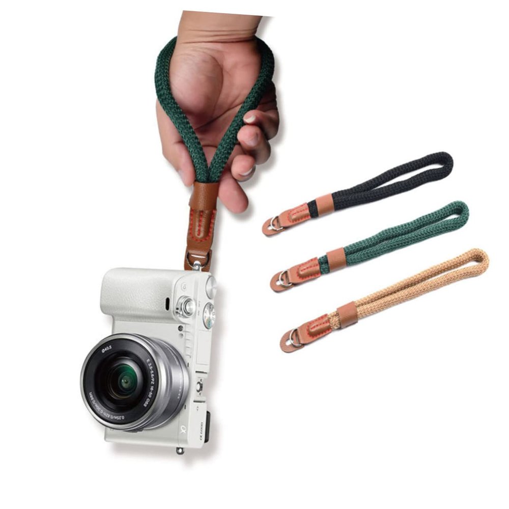 KICHOUSE Camera Wrist Band Cotton Camera Cord Hand-woven Bracelet Wrist Strap Comfortable for Digital