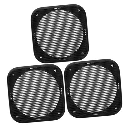 Beatifufu 3pcs Car Speaker Grill Cover Stylish and Subwoofer Speaker Protector for Automotive Audio Easy to Install Square Mesh Grille and Material Car Interior Aesthetics