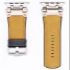 46mm for Apple Watch Series 10 Band Leather-Rubber, Ultra 2 Watch Band Men 49mm | Titanium Connector | Hypoallergenic Skin-friendly for All-Day Wear (Khaki) view 4
