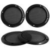 Unlorspy 4pcs Black Round Speaker Grills Cover 3 Inch Car Speaker Covers Metal Mesh Speaker Grille Replacement with Screws for Car view 1