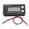 Respicefinem LCD Battery Monitor 12v Lithium Battery Meter Battery Capacity Indicator Tester Lithium Battery Universal Digital Display Voltmeter ((10-100V) Blue + Temperature) view 1