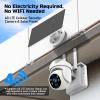 4G LTE Cellular Solar Security Camera, Solar Powered Wireless Cellular Security Camera Outdoor with Built-in SIM Card, 360 Live View, 2K Color Night Vision, Motion Alert, Remote Access, 2-Way Audio view 2