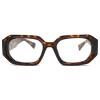 LJCZKA Rectangle Blue Light Glasses Thick Frame Women Men Computer Glasses Narrow Anti Eyestrain for Reading Texting Gaming view 2