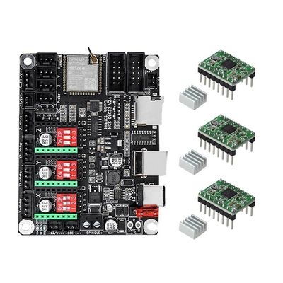 Engraving Machine Motherboard MKS DLC32 V2.1 32-bit Control Board WiFi TS24/TS35-R Supports 80W Module(Package 1)