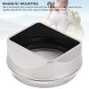 Camera Lens Hood, Square Lens Hood, Light Blocking, Magnetic Mount Design, Retro Protective Lens Shade for X100 Series (Silver) view 3