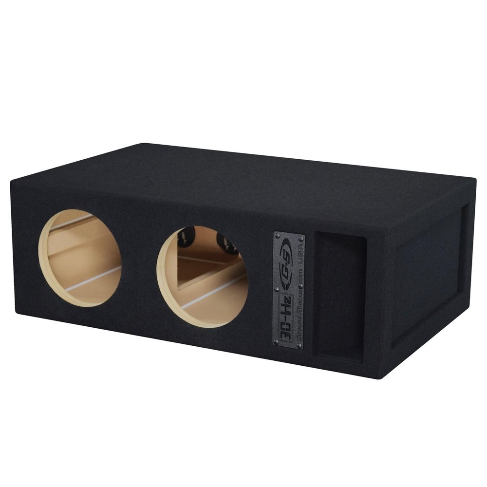 30HZ Competition Vented Sub Box Dual Ported Subwoofer Enclosure Vented Speaker Box Car Audio (8")