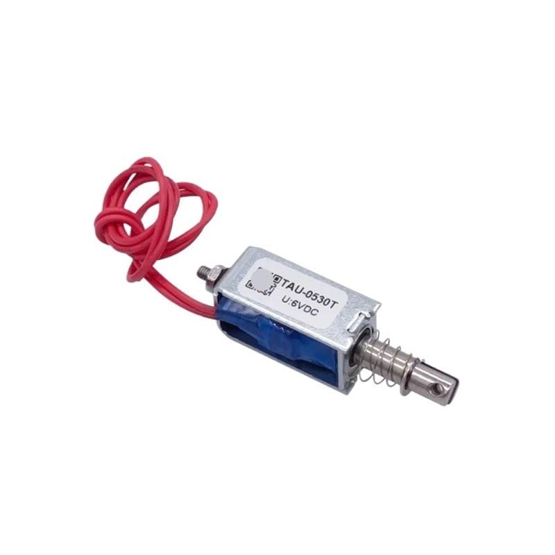 PGMTDEFXJO Dc 6V 12V 24V Magnetic Solenoid TAU-0530 Push&Pull Open Frame Electromagnet TAU-0530T TAU-0530B Stroke 10mm Keeping Force 700g(TAU-0530T 6V)