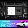 Android 13 Car Radio Compatible for Toyota Camry 2012 2013 2014, 10 Inch Touch Screen with GPS/AM/FM/WiFi/USB/Wireless Update, Support SWC Wireless CarPlay Android Auto [4GB+64GB] view 2