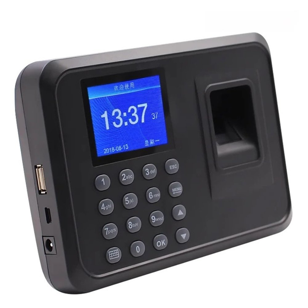 YHYWJHY Biometric Employee Attendance Machine, Fingerprint Attendance System Biometric Clock in Machine Employee Keypad Electric Time Clock Recorder USB Data Management Device Quick Recognition