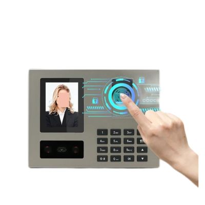 YHYWJHY Biometric Employee Attendance Machine, Electronic Attendance Machine with Face+ Fingerprint+Password Employee Check-in Device Recognition Quick Recognition