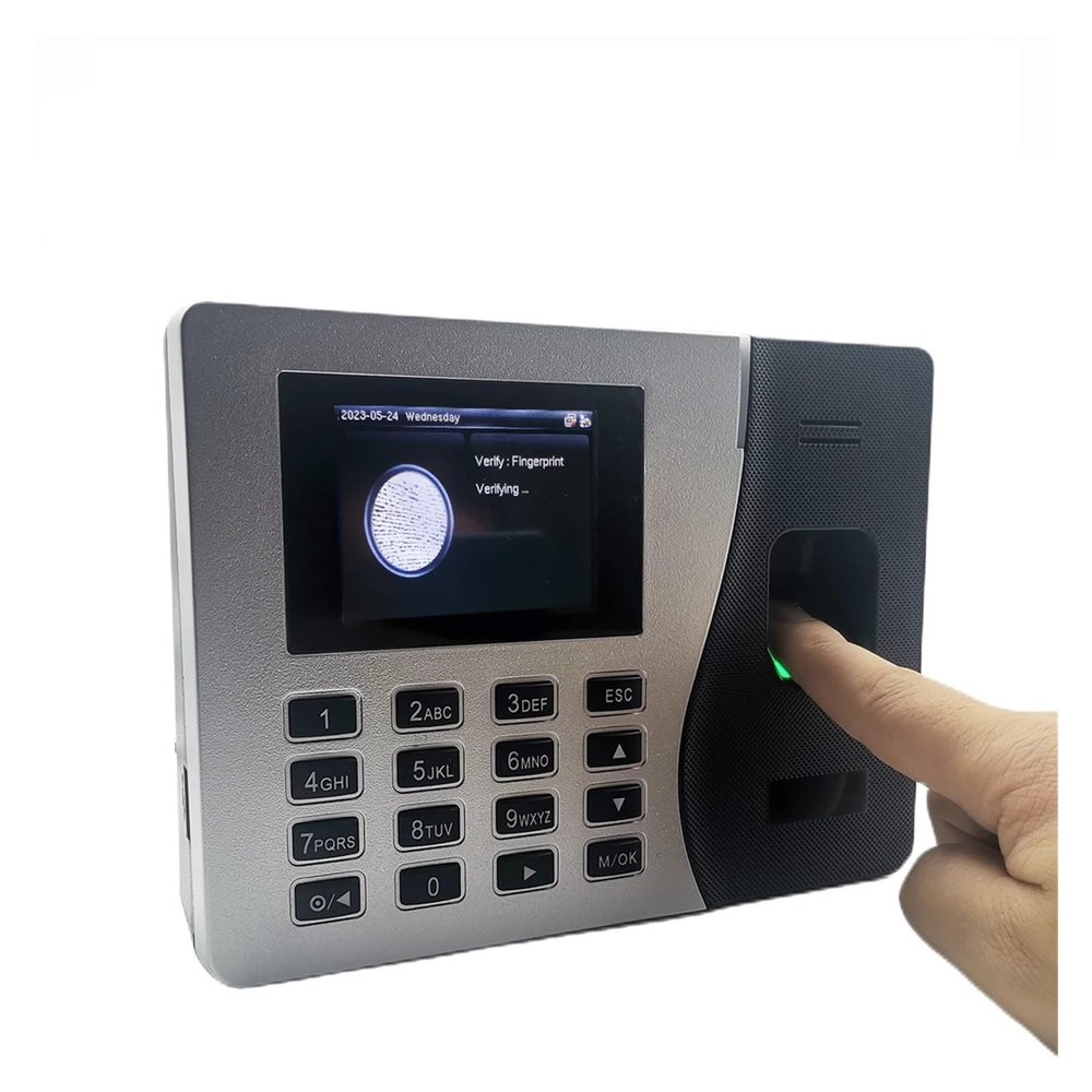YHYWJHY Biometric Employee Attendance Machine, 5.0 Fingerprint Time and Attendance System Card Time Clock Employee Control Electronic Machine Quick Recognition