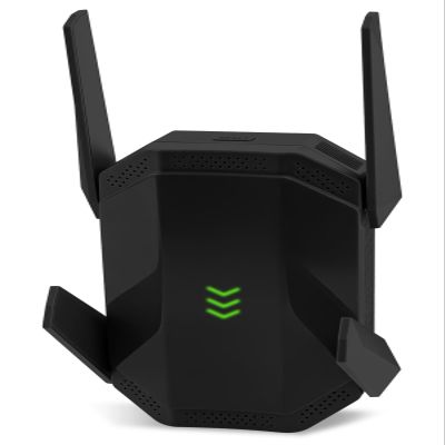 AX3000 WiFi 6 Extender, Dual Band WiFi Extender Signal Booster, Internet Booster with Gigabit Ethernet Port, Covers Up to 12,000sq.ft and 99 Devices, Faster Speed and Easy Setup, Black