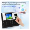 YHYWJHY Biometric Employee Attendance Machine, 2.8 Inch Biometric Fingerprint Machine WiFi Employee Time Attendance System Clock Card Password Check-in Recorder Quick Recognition view 2