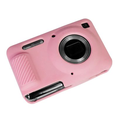 Easy Hood Camera Case for Kodak PIXPRO FZ55, Soft Silicone Cover Anti-Scratch Slim Fit FZ55 DSLR Camera Sleeve Body Skin Travel Protective Case, Pink