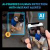 Defender AI Powered Sentinel 4K 16CH PoeE Security Camera System, 16pcs NVR Metal Outdoor Surveillance Cameras, 2TB HDD, SMART AI Human Detection, Blue/Red Lights, Works w/Empower App view 2