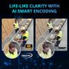 Defender AI Powered Sentinel 4K 8CH PoeE Security Camera System, 8pcs NVR Metal Outdoor Surveillance Cameras, 1TB HDD, Smart AI Human Detection, Blue/Red Lights, Works w/Empower App view 4