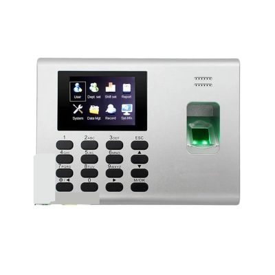 YHYWJHY Biometric Employee Attendance Machine, Time Attendance Terminal Machine Simple Acccess Control Multi Languages Biometric Fingerprint Quick Recognition(K40)