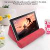 Luqeeg Portable Pillow Tablet Stand Holder, Foldable Mobile Phone Support, Bed Rest Cushion with Suede Fabric, Compatible with Most Tablet Computers, for Bed Armrests, Carpet view 3
