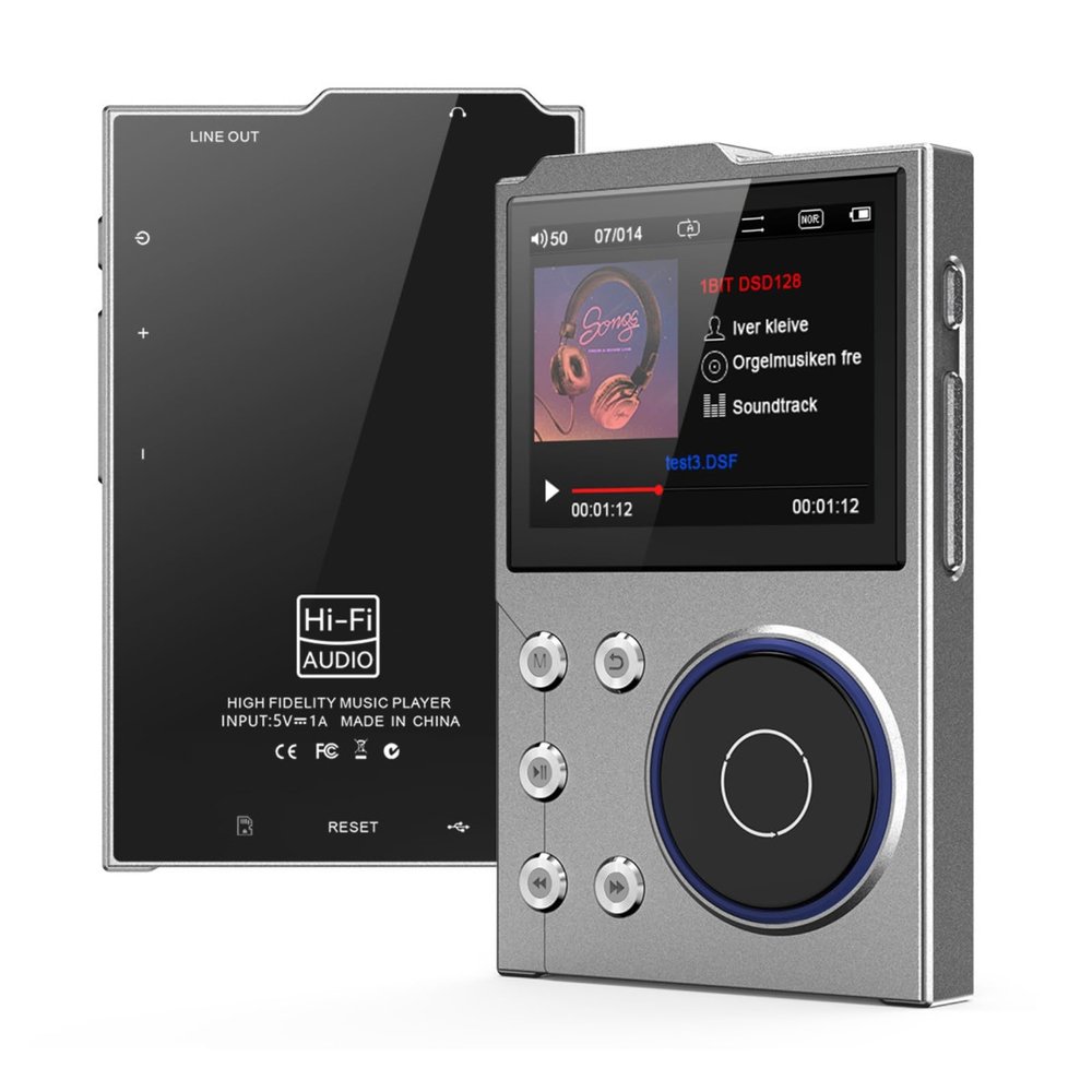 16GB HiFi MP3 Player with Bluetooth for Kids, DSD FLAC HD Digital Audio Players, Lossless High Resolution Music Player Support up to 256GB