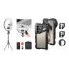 NEEWER 18 Inch Edge Lit Ring Light Kit 45W 3300lux 2900K-7000K 12 Scenes with APP 2.4G PC Mac Control Magnetic Detachable Remote Controller Stand Bag, S24 Ultra Phone Cage Included view 1