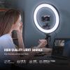 NEEWER 18 Inch Edge Lit Ring Light Kit 45W 3300lux 2900K-7000K 12 Scenes with APP 2.4G PC Mac Control Magnetic Detachable Remote Controller Stand Bag, S24 Ultra Phone Cage Included view 3