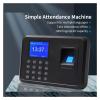 YHYWJHY Biometric Employee Attendance Machine, Biometric Fingerprint Time Attendance Machine Employee Recognition Device Electronic Staff Worker Check in Record Clock Recorder Quick Recognition view 2
