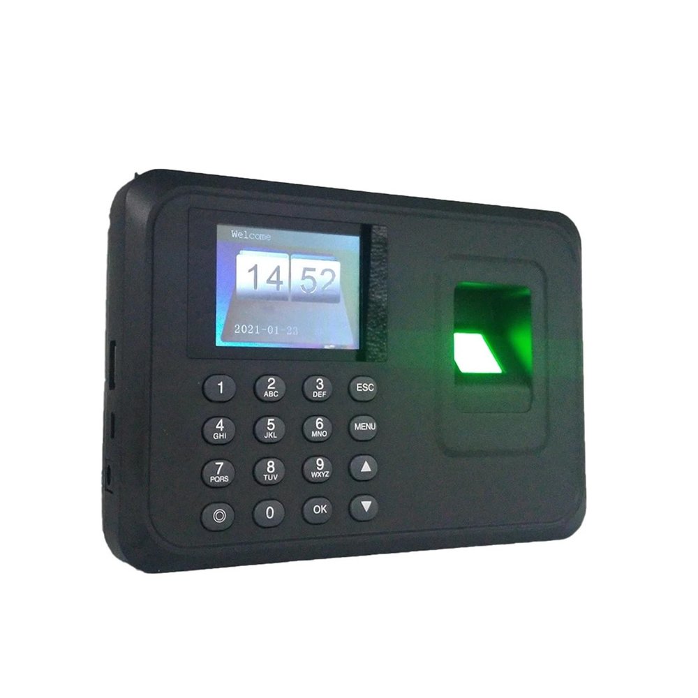 YHYWJHY Biometric Employee Attendance Machine, Biometric Fingerprint Time Attendance System Clock Recorder Employee Work Management Device Electronic Machine Quick Recognition