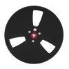 1/4 7 Inch Empty Tape Reel, 3 Holes Universal Aluminum Alloy Open Reel Sound Tape Empty Reel, Tape Takeup Reel to Reel for Nab Long Play Analog Recording Tape (Black) view 1