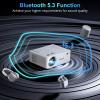 Pericat 5G WiFi Bluetooth Projector, Native 1080P Movie Projector, Outdoor Movie Projector with 350" Display, 22000L Home Theater Projector, 2024 Upgraded Projector Compatible with TV Stick, Phone/PC view 3
