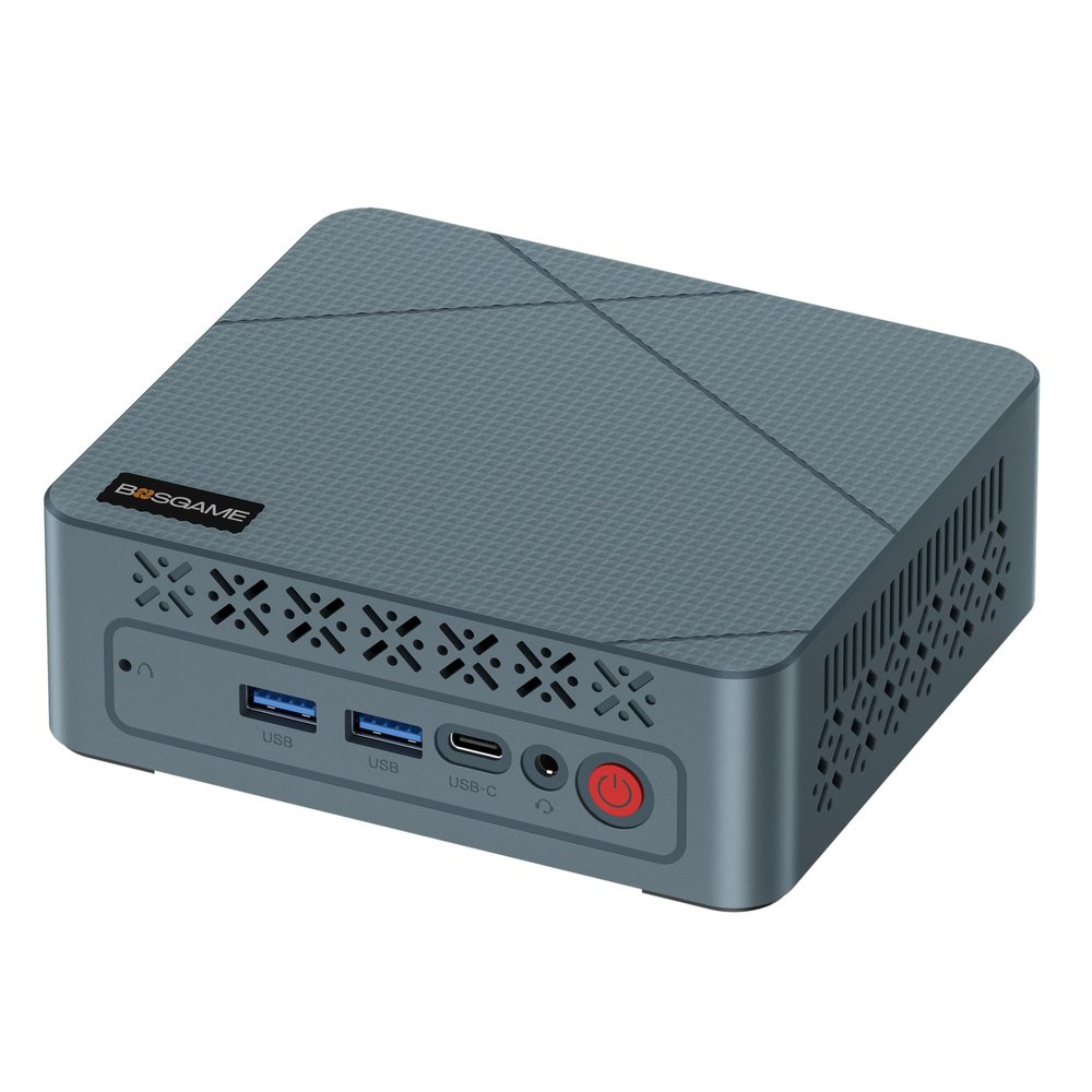 BOSGAME E2 Mini PC Ryzen 5 3550H(Max 3.7GHz) DDR4 Mini Computers, 16GB RAM 512GB NVMe SSD, Dual HDMI, 4 USB Ports, 1 RJ45 Ethernet Ports, Wi-Fi 5, BT5.0