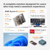 BOSGAME E2 Mini PC Ryzen 5 3550H(Max 3.7GHz) DDR4 Mini Computers, 16GB RAM 512GB NVMe SSD, Dual HDMI, 4 USB Ports, 1 RJ45 Ethernet Ports, Wi-Fi 5, BT5.0 view 2