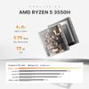 BOSGAME E2 Mini PC Ryzen 5 3550H(Max 3.7GHz) DDR4 Mini Computers, 16GB RAM 512GB NVMe SSD, Dual HDMI, 4 USB Ports, 1 RJ45 Ethernet Ports, Wi-Fi 5, BT5.0 view 4