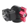 NovelGoal Tripod Ball Head Adapter 180 Adjustable 1/4 3/8 Mount Compatible with Go-pro OS-MO 360 Camera Monitor Video Motorcycle Aluminum Camera Bracket (Type C) view 4