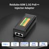 2.5Gb PoE Injector Adapter 60W, IEEE 802.3bt/at/af Compliant, Converts Non-PoE to PoE Network, 100/1000/2500Mbps RJ45, Up to 328 ft, Plug & Play (60W) view 2