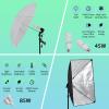 Photography Lighting Kit with Backdrops, 8.5x10ft Photo Backdrop Stand, Ul Certified, 5500K 800W Equivalent 45W Led Umbrella Softbox Continuous Lighting, Softbox Photography Lighting Kit view 4