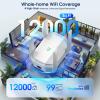 AX3000 WiFi 6 Extender, Dual Band WiFi Extender Signal Booster, Internet Booster with Gigabit Ethernet Port, Covers Up to 12,000sq.ft and 99 Devices, Faster Speed and Easy Setup, White view 3