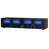 VU Meter Amplifier, 4 Way Analog Speaker Selector, Vintage Switcher, with DB Panel Display & Remote Control, for Stereo Class A, B, AB, D, Tube Amps, Passive Speakers view 1
