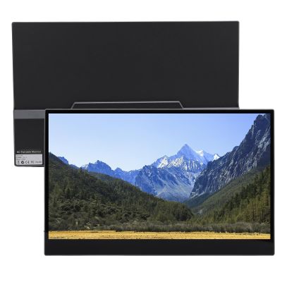 Bewinner Portable Monitor 15.6inch, 2.5K FHD Touch Screen, Ultra Slim Travel Laptop Monitor with Kickstand, USB C HDMI External Screen for PC Phone