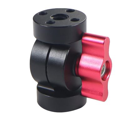 NovelGoal Tripod Ball Head Adapter 180 Adjustable 1/4 3/8 Mount Compatible with Go-pro OS-MO 360 Camera Monitor Video Motorcycle Aluminum Camera Bracket (Type D)
