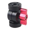 NovelGoal Tripod Ball Head Adapter 180 Adjustable 1/4 3/8 Mount Compatible with Go-pro OS-MO 360 Camera Monitor Video Motorcycle Aluminum Camera Bracket (Type D) view 1