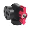 NovelGoal Tripod Ball Head Adapter 180 Adjustable 1/4 3/8 Mount Compatible with Go-pro OS-MO 360 Camera Monitor Video Motorcycle Aluminum Camera Bracket (Type D) view 4