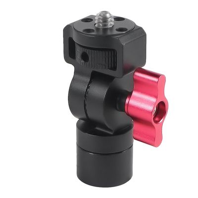 NovelGoal Tripod Ball Head Adapter 180 Adjustable 1/4 3/8 Mount Compatible with Go-pro OS-MO 360 Camera Monitor Video Motorcycle Aluminum Camera Bracket (Type A)